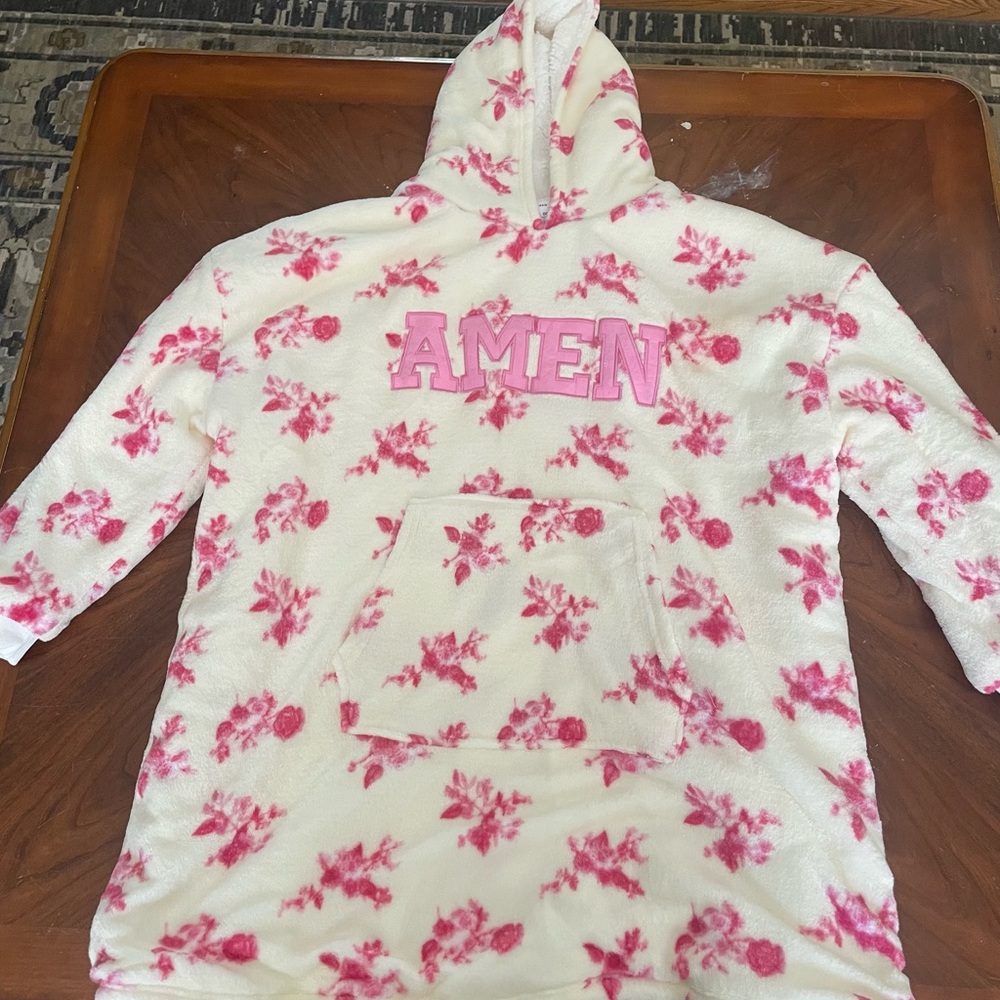 Hooded Blanket Sweatshirt (religious themed)